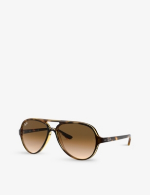 Ray Ban Ray-ban Womens Cream Cats 50000 Classic Propionate Sunglasses In Cream