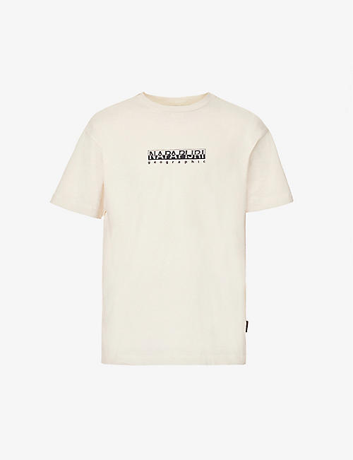 NAPAPIJRI: Brand-print regular-fit cotton-jersey T-shirt