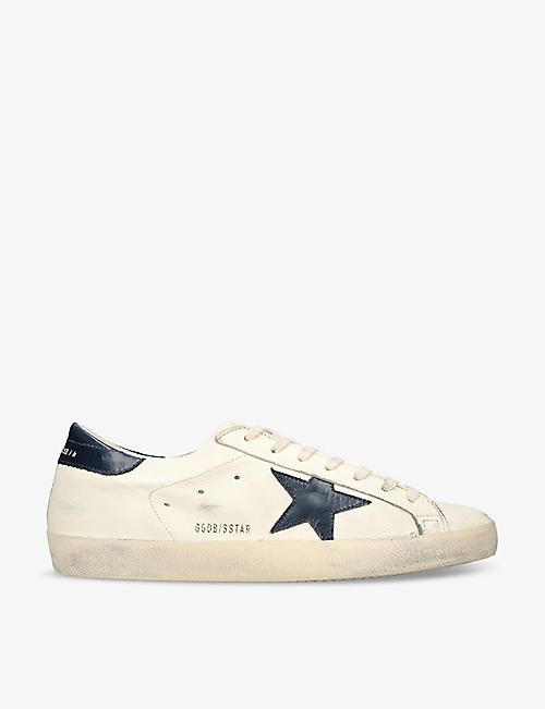 GOLDEN GOOSE: Super-Star leather low-top trainers