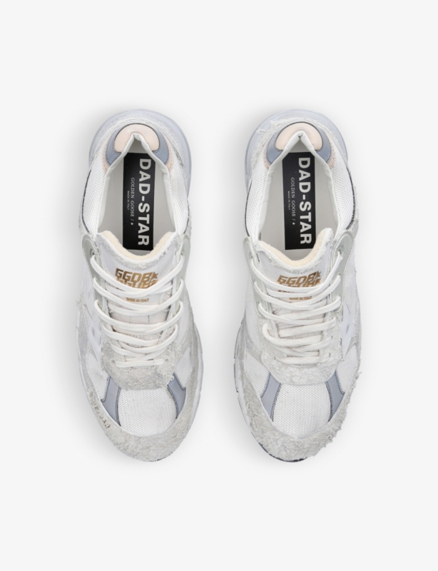 Men’s Dad-Star leather and mesh low-top trainers