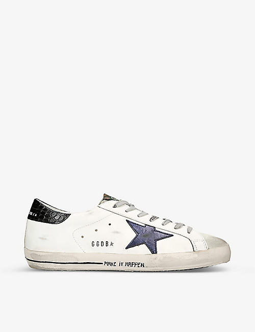 GOLDEN GOOSE: Superstar leather low-top trainers