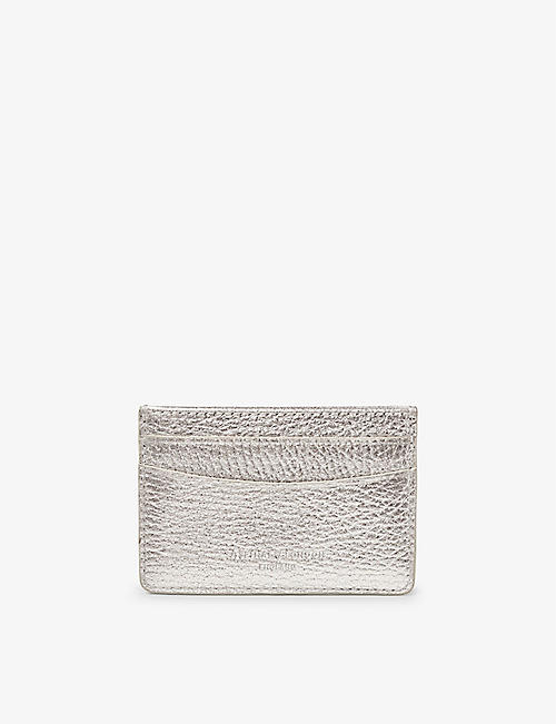 ASPINAL OF LONDON: Logo-embossed leather card holder