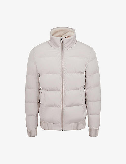 REISS: Frost puffer shell jacket