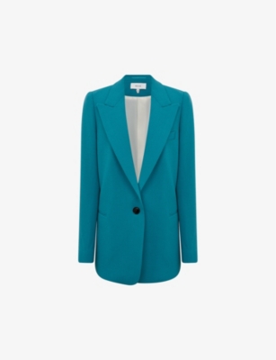 Reiss Blake Wool Blazer In Turquoise
