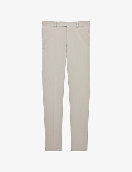 REISS: Spark slim-fit stretch-cotton trousers