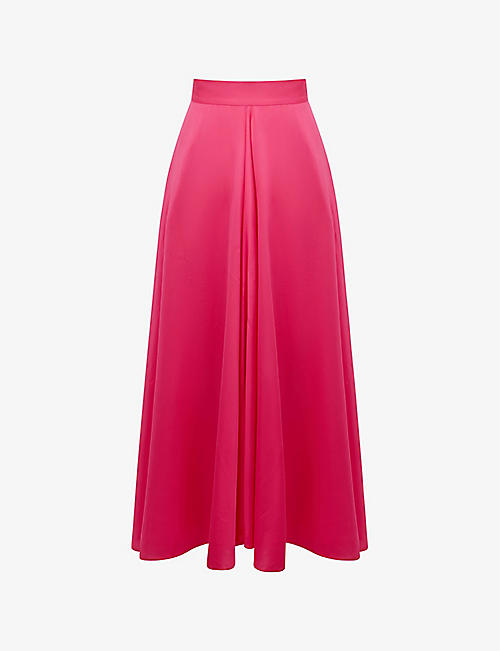 REISS: Ruby high-rise woven maxi skirt
