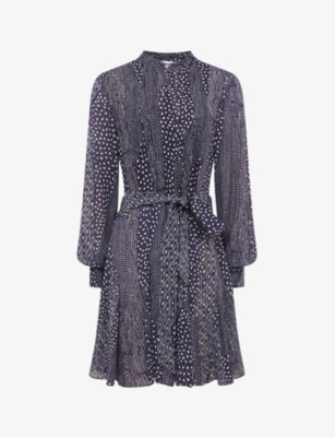 REISS：Luella 抽象印花梭织连衣裙