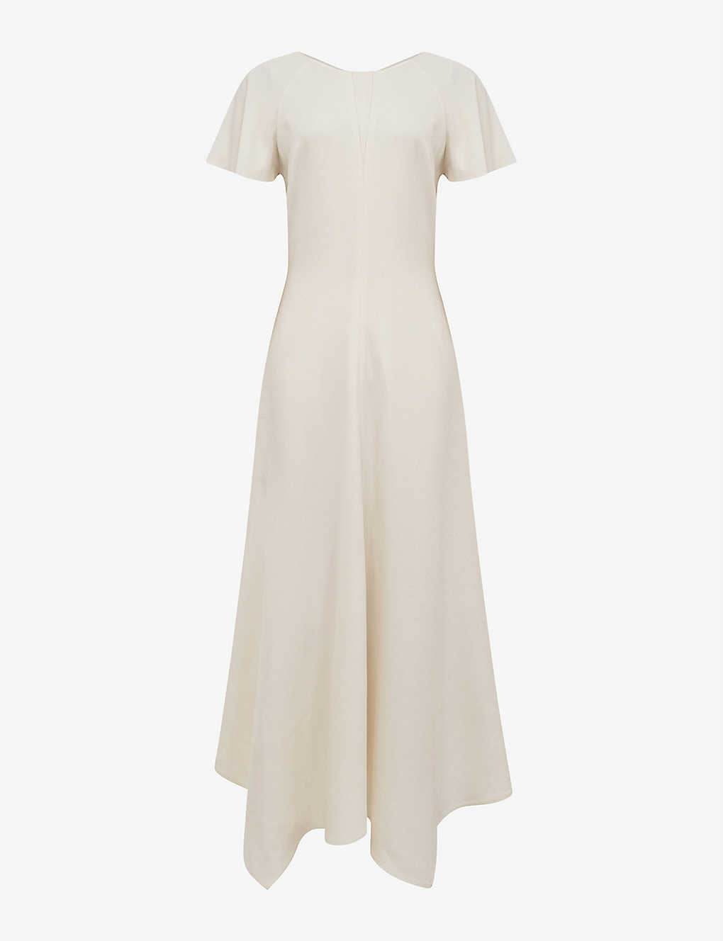 REISS - Eleni cap-sleeve woven midi dress | Selfridges.com