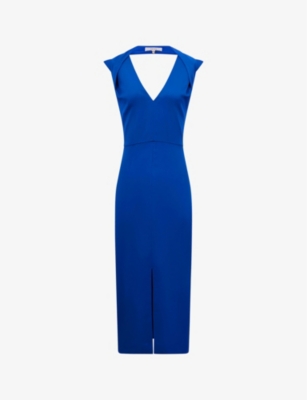 princess polly baby blue dress Tina Holly Couture TA807 Midnight Blue Velvet Long Sleeve Formal Dress main image 1