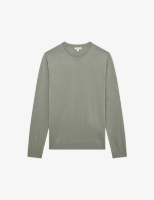 Reiss Mens Kale Wessex Slim-fit Wool Jumper