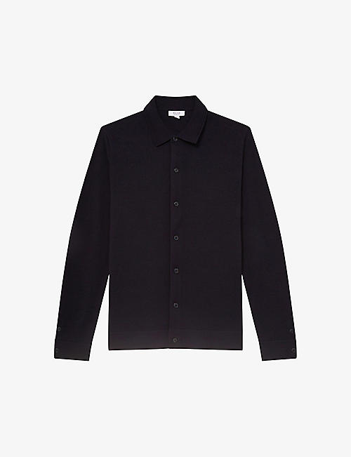 REISS: Forbes buttoned wool cardigan