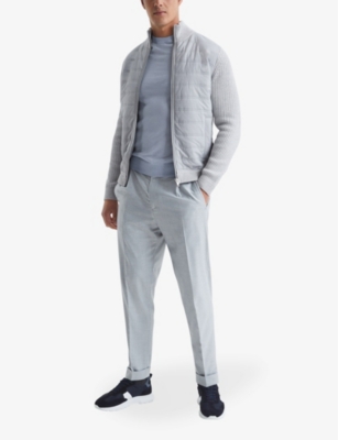 Trainer crewneck stretch-knit jumper