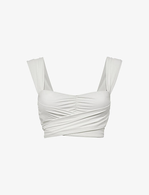REISS: Cristina wrap-front bikini top