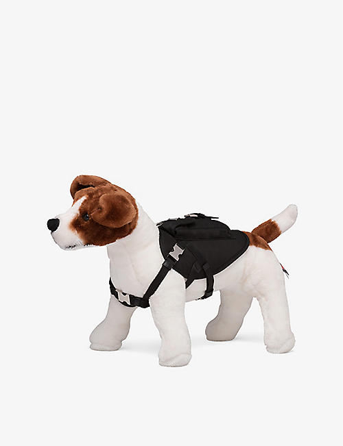 PRADA: Logo plaque recycled-nylon dog harness