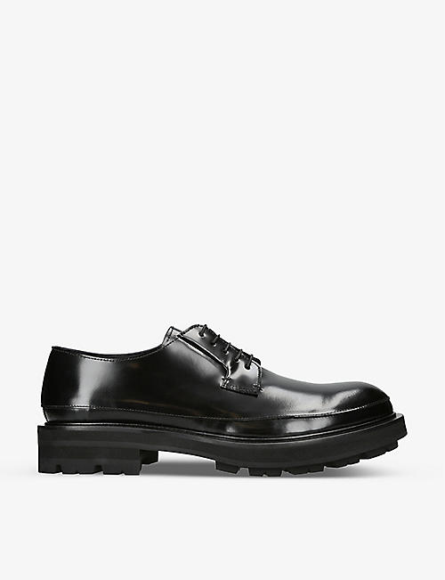 ALEXANDER MCQUEEN: Oversized-sole leather Derby shoes