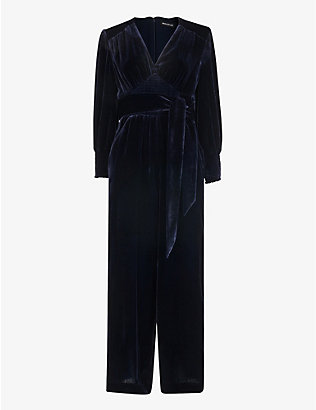 WHISTLES: Puff-sleeve woven jumpsuit
