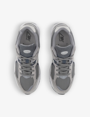 NEW BALANCE: 2002 branded suede and mesh low-top trainers