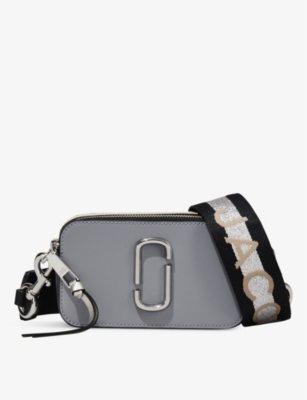 MARC JACOBS SNAPSHOT BAG IN BLACK LEATHER