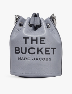 Shop Marc Jacobs Womens Wolf Grey The Leather Bucket Bag