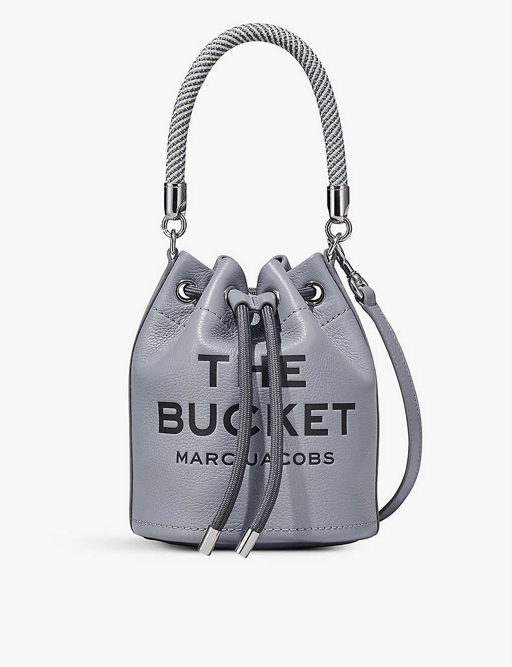 Marc Jacobs Womens Wolf Grey The Bucket Leather Cross-body Bag