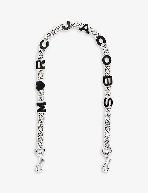 MARC JACOBS: The Heart Charm embellished chain-link bag strap