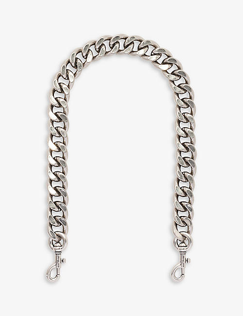 MARC JACOBS: The Chainlink silver bag strap