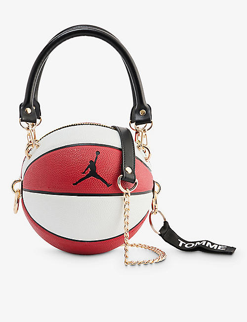 TOMME STUDIO: Jordan basketball faux-leather top-handle bag