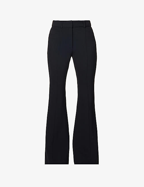 PROENZA SCHOULER: Flared high-rise stretch-crepe trousers