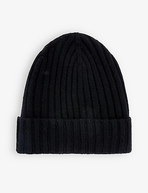 ARCH 4: 折叠帽檐罗纹羊绒毛线帽