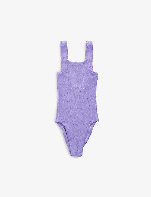 HUNZA G: Classic square-neck swimsuit 7 - 12 years