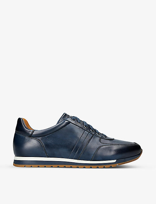MAGNANNI: Zubiri leather low-top trainers