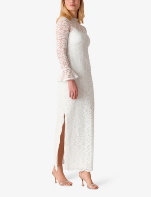 Shop Whistles Women's Cream Crepe Maxi Dress