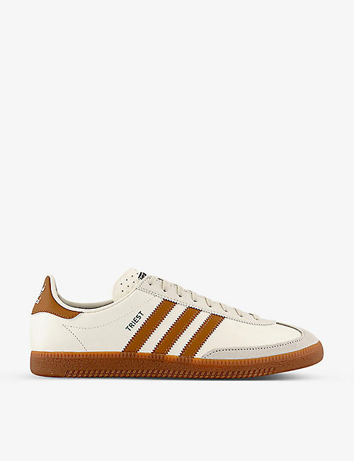 ADIDAS: Triest branded leather low-top trainers