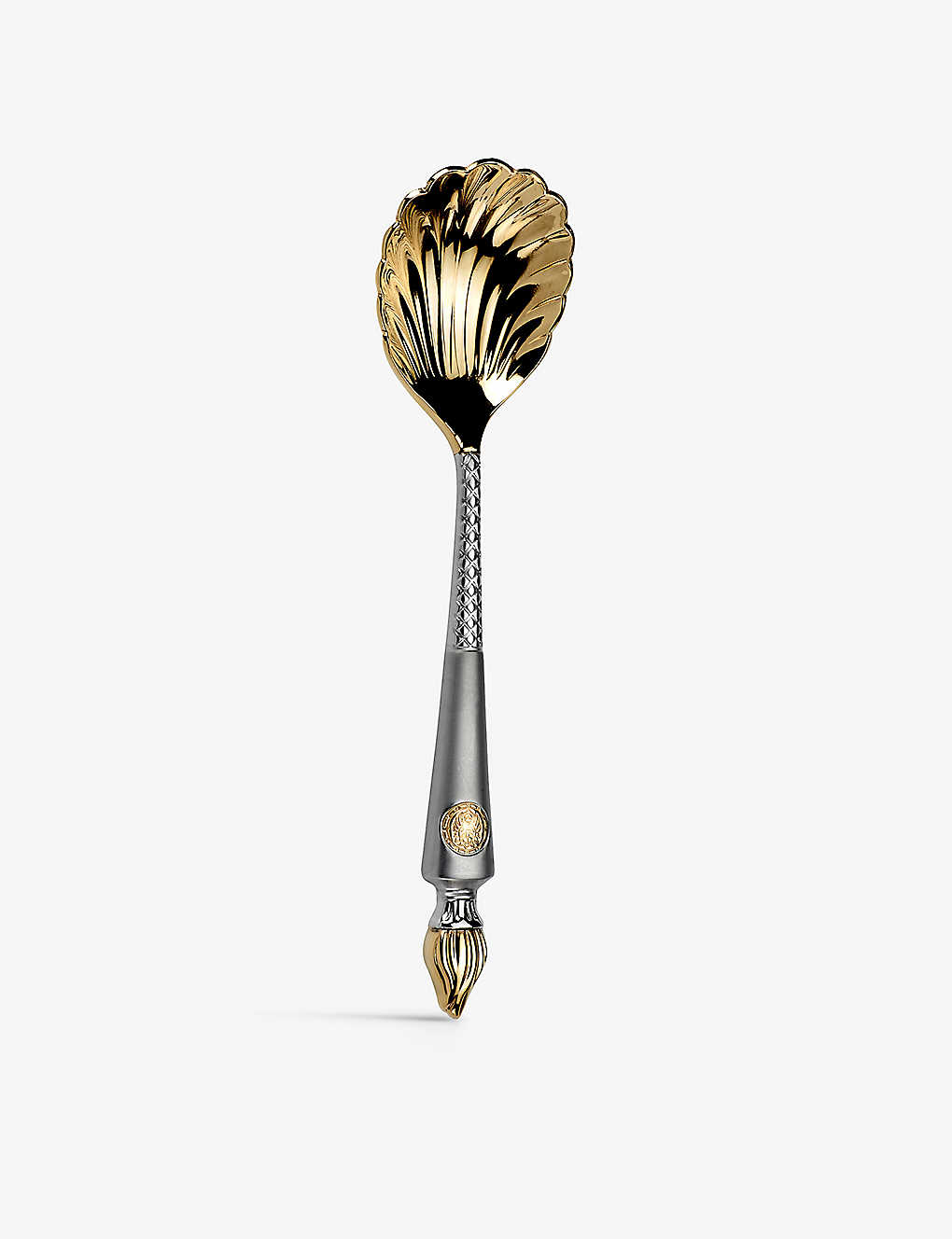 Arthur Price Silver Plated Empire Flame Stainless-steel Caviar Spoon