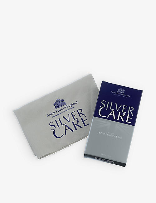 ARTHUR PRICE: Logo-print silver polishing cloth