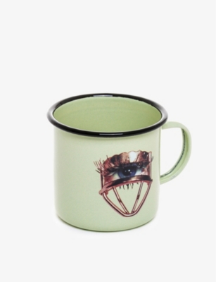 SELETTI: Seletti wears Toiletpaper eye-print enamel mug 9cm
