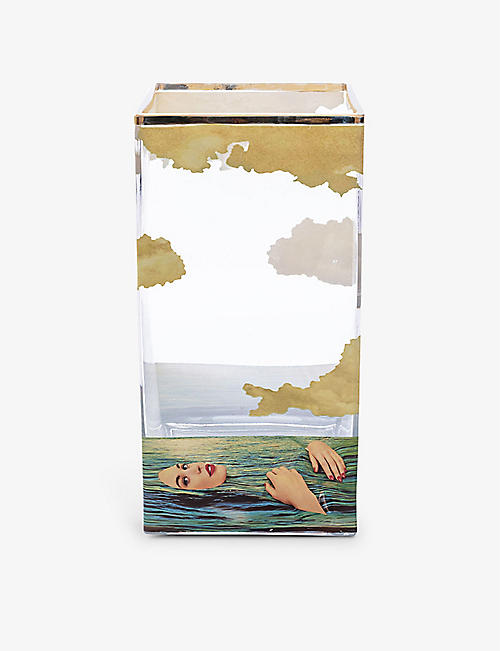 SELETTI: Seletti wears TOILERPAPER Sea Girl small glass vase 50cm