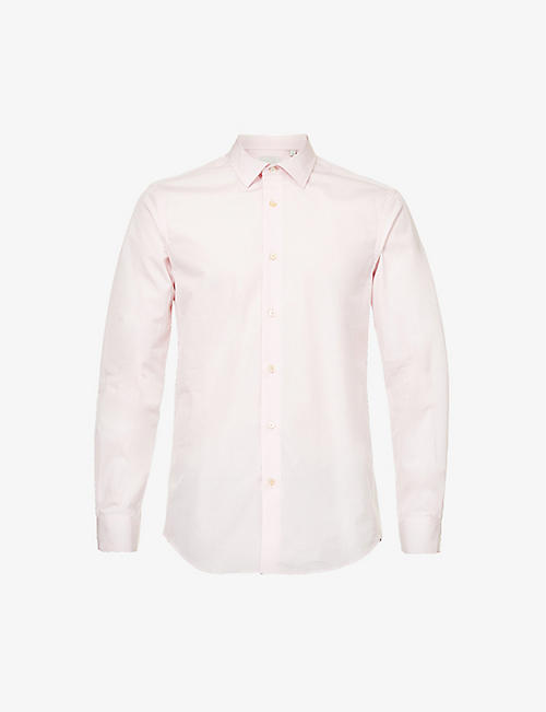 PAUL SMITH: Tailored-fit cotton-poplin shirt