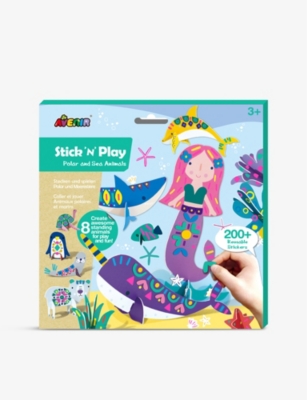 AVENIR: Stick n Play Polar & Sea Animals reusable sticker kit