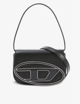 DIESEL: 1DR logo-plaque leather shoulder bag
