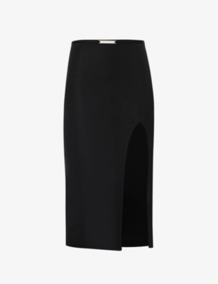 HARDWARE LDN: Understated slim-fit high-waist stretch-woven midi skirt