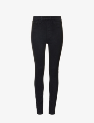 Buy Good American Black Crystal Pull-on Flare Leggings in Cotton for Women  in Saudi