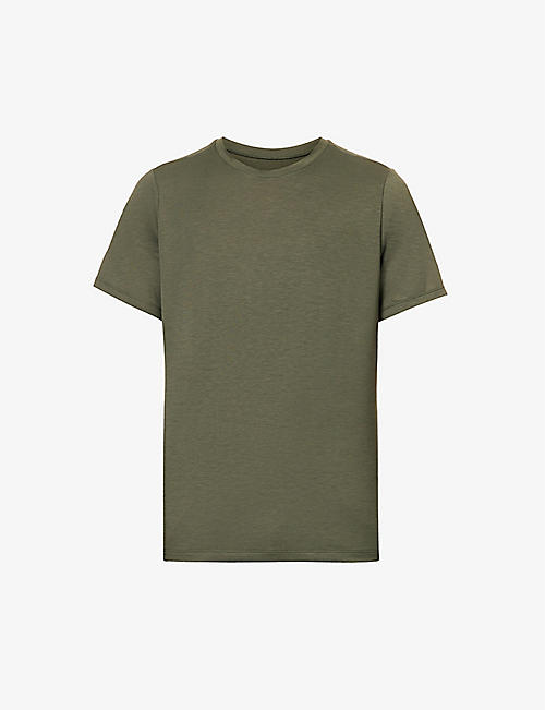 VUORI: Current Tech brand-patch recycled polyester-blend top