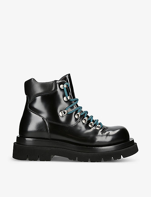 BOTTEGA VENETA: Lug leather hiker boots