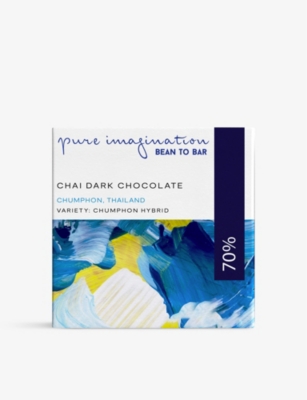 JANICE WONG - Chai 70% dark chocolate vegan bar 40g