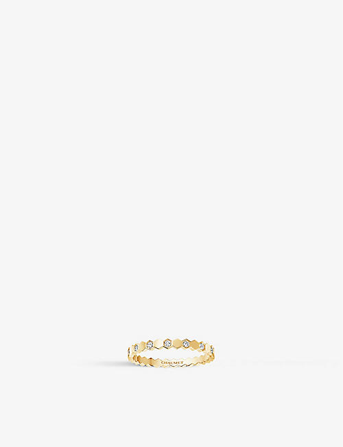 CHAUMET: Bee My Love 18ct yellow-gold and diamond ring