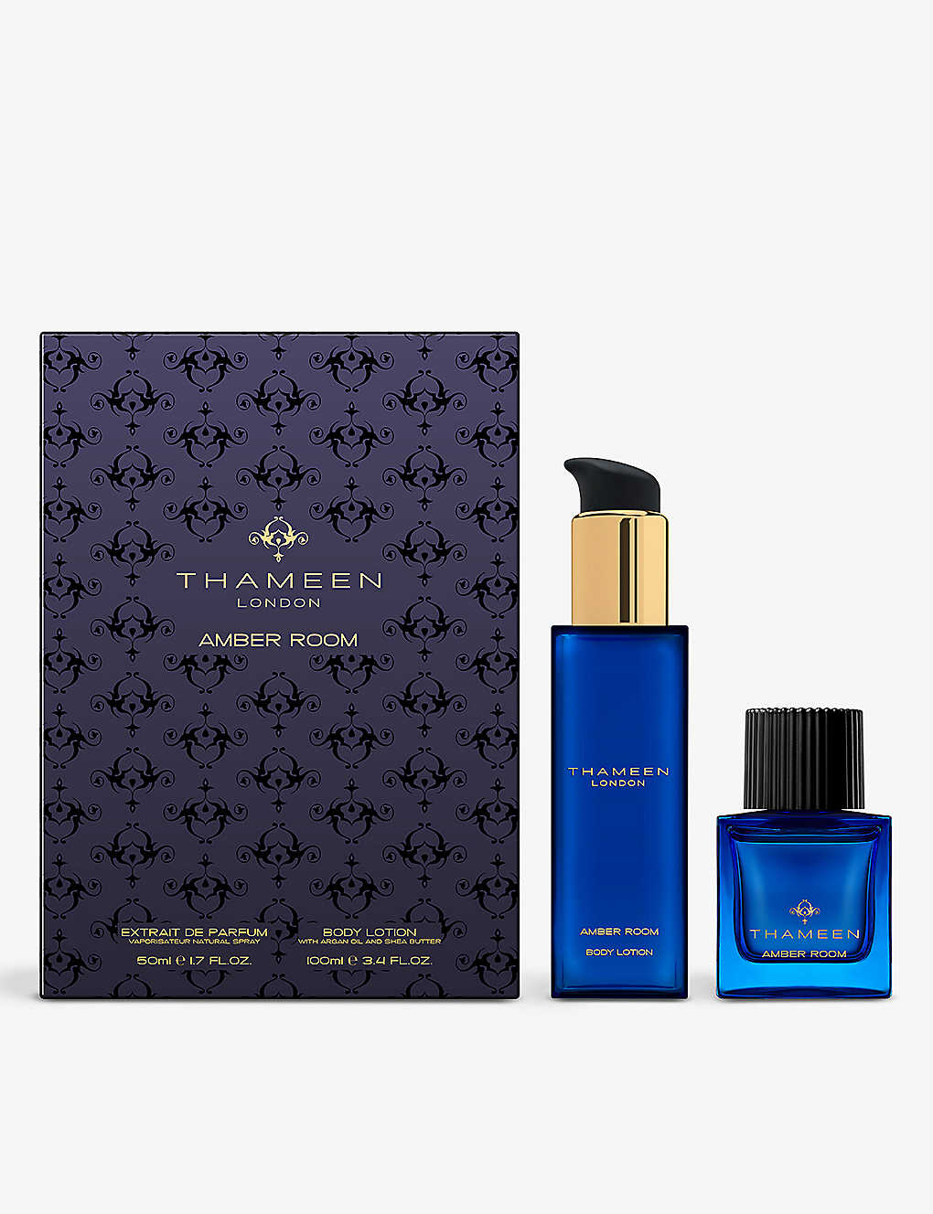 Shop Thameen Amber Room Body Lotion Gift Set