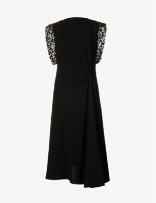 Isabel Marant Leronia Sequin-embellished Midi Dress In Black