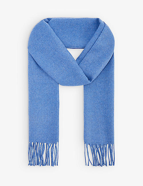 LANVIN: Echarpe fringed wool scarf