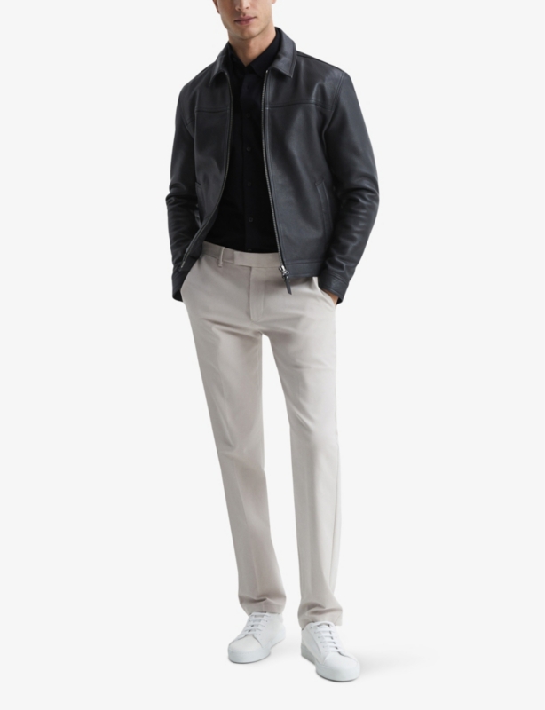 Greenwich slim-fit long-sleeve cotton shirt